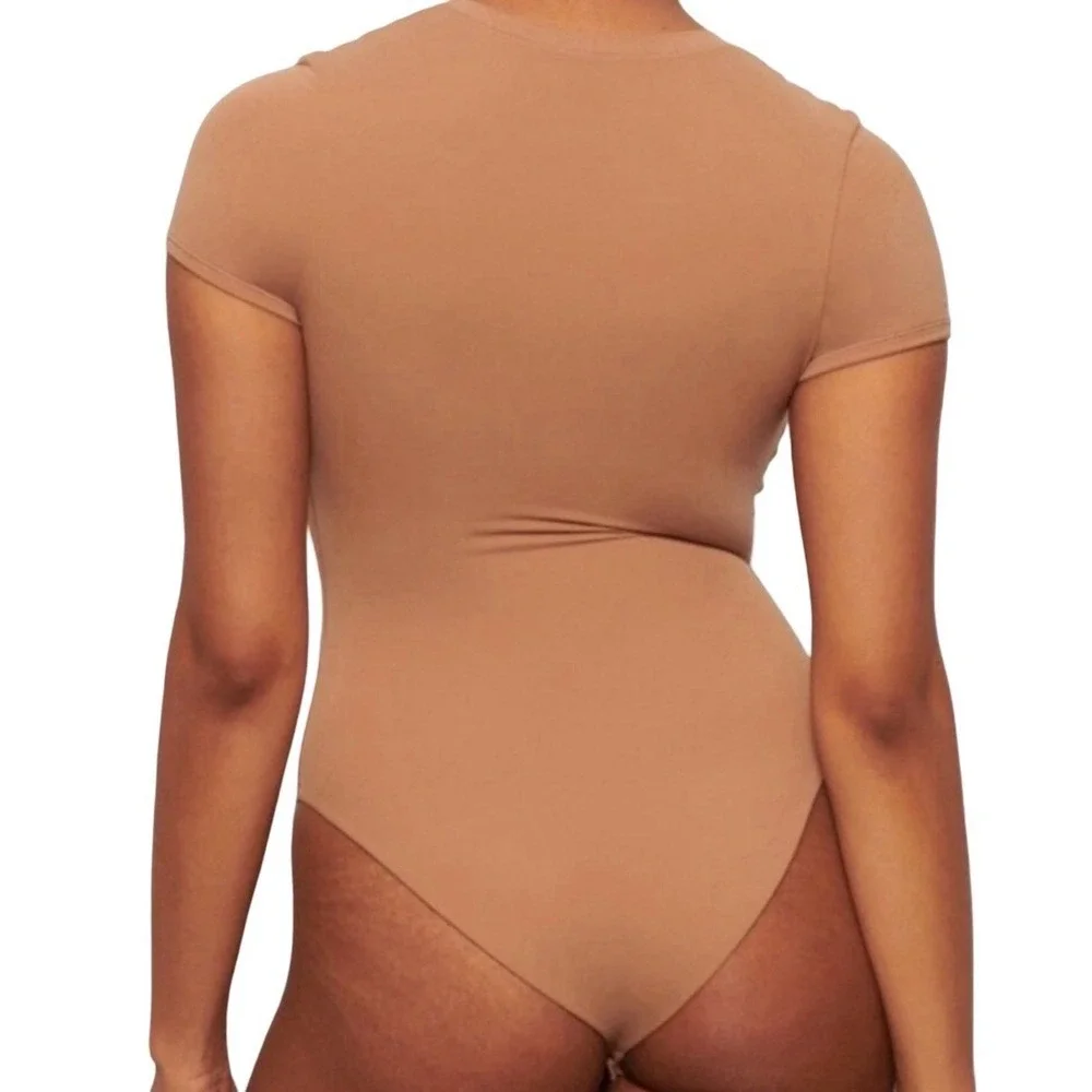 Skims Fits Everybody Tshirt Bodysuit - NEW - Sienna - 4XL